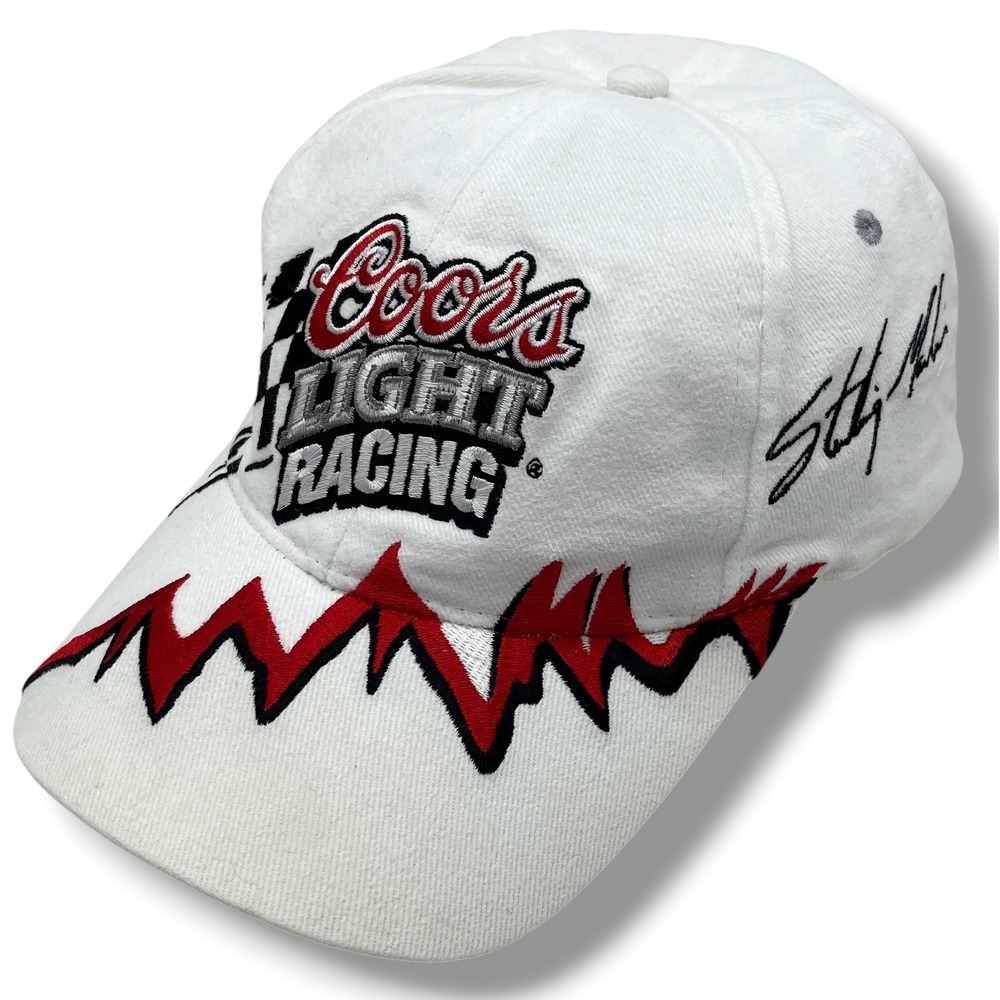Chase Authentics Sterling Marlin Coors Light Racing Hat White NASCAR #40 Cap